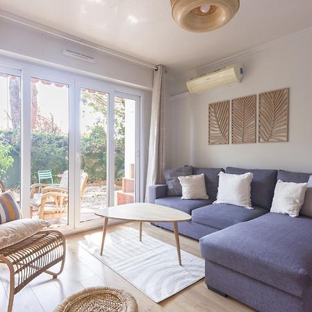 Beauvallon Plage - Magnifique T2 Avec Jardin, Proche Centre, Mer Antibes Exteriör bild
